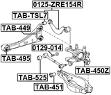 TAB-525 - REAR TRANSVERSE ROD BUSHING