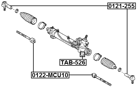 TAB-526 - STEERING RACK BUSHING