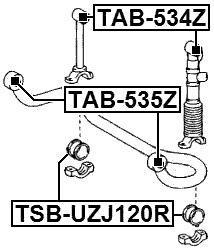 TAB-534Z - REAR STABILIZER LINK BUSHING