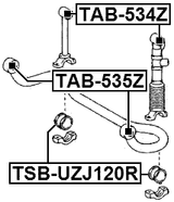 TAB-534Z - REAR STABILIZER LINK BUSHING