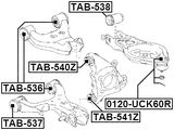 TAB-540Z - REAR KNUCKLE BUSHING