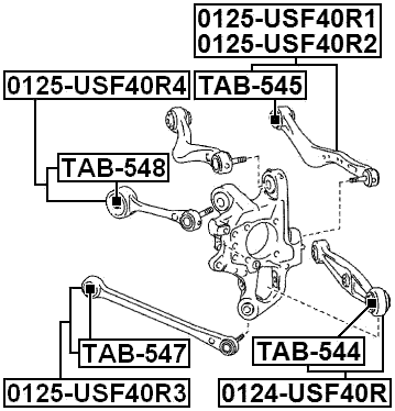 TAB-545 - REAR ROD BUSHING