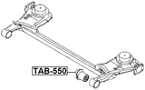 TAB-550 - REAR CROSSMEMBER BUSHING