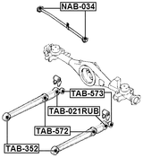 TAB-572 - BUSHING, REAR TRAILING ARM
