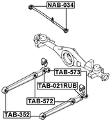 TAB-573 - REAR BUSHING, TRAILING ARM