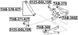 TAB-578-KIT - BUSHING KIT, REAR SHOCK ABSORBER