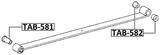 TAB-581 - FRONT BUSHING, FRONT LEAF SPRING