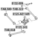 TAB-583 - REAR TRANSVERSE ROD BUSHING