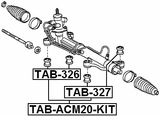 TAB-ACM20-KIT - STEERING RACK BUSHING KIT