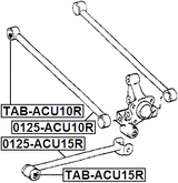 TAB-ACU10R - REAR TRANSVERSE ROD BUSHING