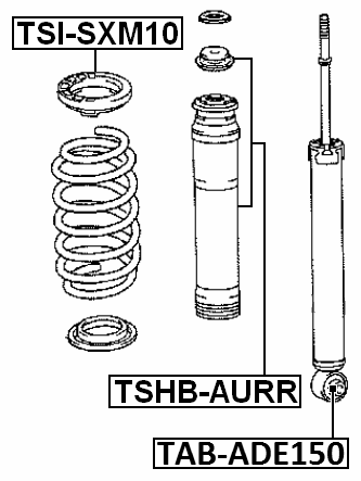 TAB-ADE150 - BUSHING, REAR SHOCK ABSORBER