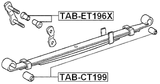 TAB-CT199 - REAR LEAF SPRING BUSHING