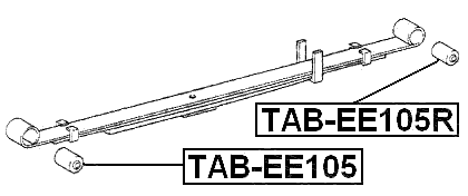 TAB-EE105 - REAR LEAF SPRING BUSHING