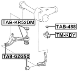 TAB-GZG50 - DIFFERENTIAL MOUNT BUSHING