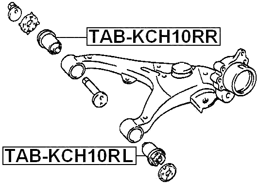 TAB-KCH10RR - REAR ARM BUSHING