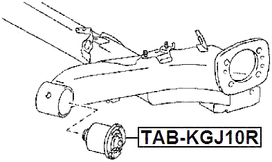 TAB-KGJ10R - REAR CROSSMEMBER BUSHING