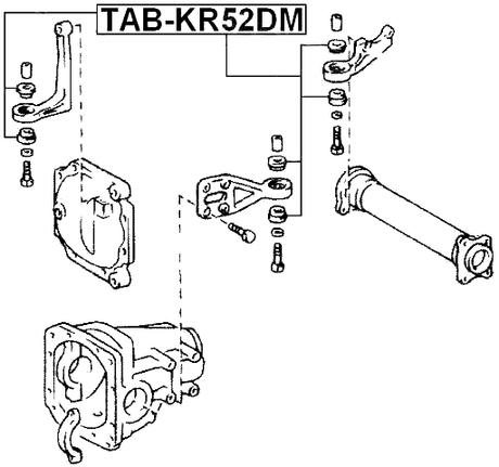 TAB-KR52DM - FRONT DIFFERENTIAL MOUNT