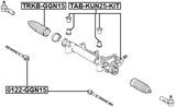 TAB-KUN25-KIT - STEERING RACK BUSHING KIT