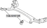 TAB-NHW10R - REAR ARM BUSHING