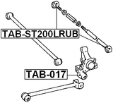 TAB-ST200LRUB - REAR TRANSVERSE ROD BUSHING