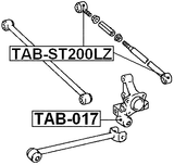 TAB-ST200LZ - FLOATING BUSHING, REAR TRANSVERSAL ROD