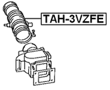 TAH-3VZFE - AIR CLEANER HOSE