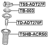 TB-003 - FRONT SHOCK ABSORBER BEARING