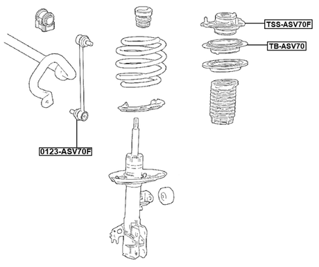 TB-ASV70 - FRONT SHOCK ABSORBER BEARING