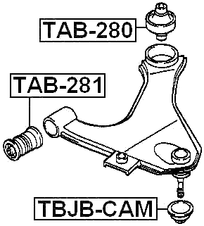 TBJB-CAM - BALL JOINT BOOT 37.6X23.6X16.3