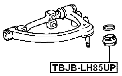 TBJB-LH85UP - UPPER CONTROL ARM BALL JOINT BOOT 52X33X19.3