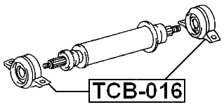 TCB-016 - DRIVE SHAFT BEARING