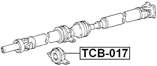 TCB-017 - DRIVE SHAFT BEARING