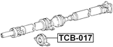 TCB-017 - DRIVE SHAFT BEARING