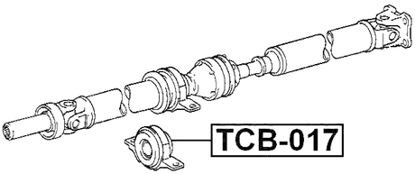 TCB-017 - DRIVE SHAFT BEARING