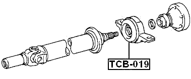 TCB-019 - DRIVE SHAFT BEARING