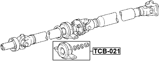 TCB-021 - DRIVE SHAFT BEARING