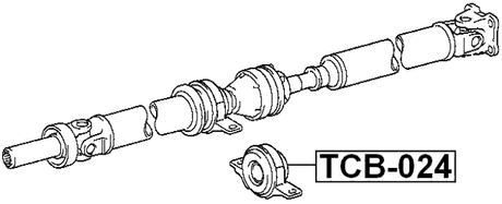 TCB-024 - DRIVE SHAFT BEARING
