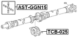 TCB-025 - DRIVE SHAFT BEARING