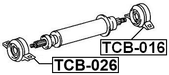 TCB-026 - DRIVE SHAFT BEARING