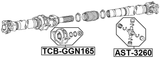 TCB-GGN165 - DRIVE SHAFT BEARING
