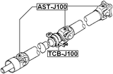 TCB-J100 - DRIVE SHAFT BEARING