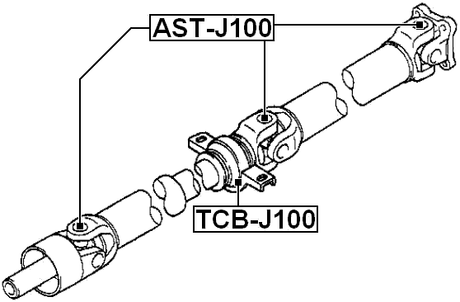 TCB-J100 - DRIVE SHAFT BEARING