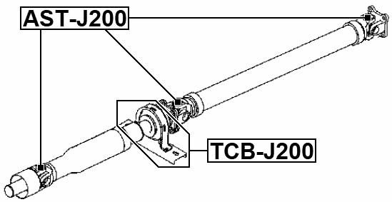 TCB-J200 - DRIVE SHAFT BEARING