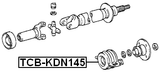 TCB-KDN145 - DRIVE SHAFT BEARING