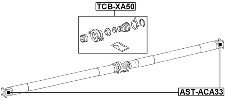 TCB-XA50 - DRIVE SHAFT BEARING (REPAIR KIT)