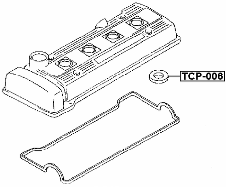 TCP-006 - SEAL RING, SPARK PLUG TUBE