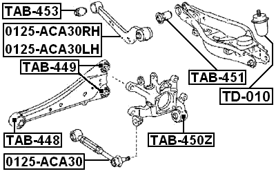 TD-010 - REAR SHOCK ABSORBER JOUNCE BUMPER