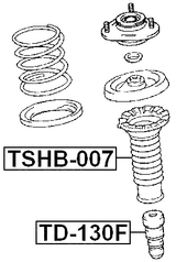 TD-130F - FRONT SHOCK ABSORBER JOUNCE BUMPER