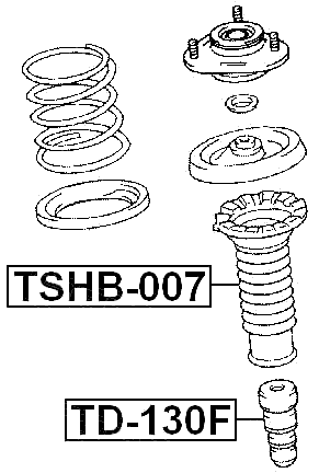 TD-130F - FRONT SHOCK ABSORBER JOUNCE BUMPER