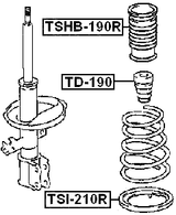 TD-190 - REAR SHOCK ABSORBER JOUNCE BUMPER